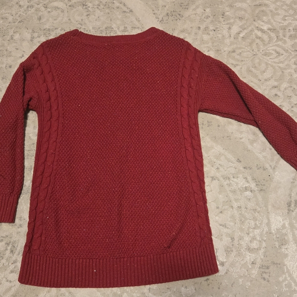 Tommy Hilfiger Rich Red Cable Knit Sweater - Picture 6 of 6